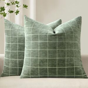 Elegant Green Accent Pillows